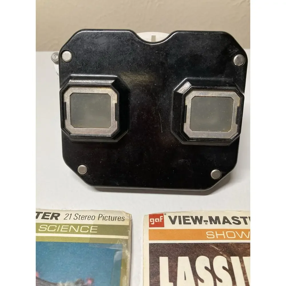 View-Master Vintage 1950 Viewer w/ Bible Story & Many Packages Of Reels Sleeves